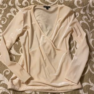 J Crew Mercantile velvet cross-cross top sz small